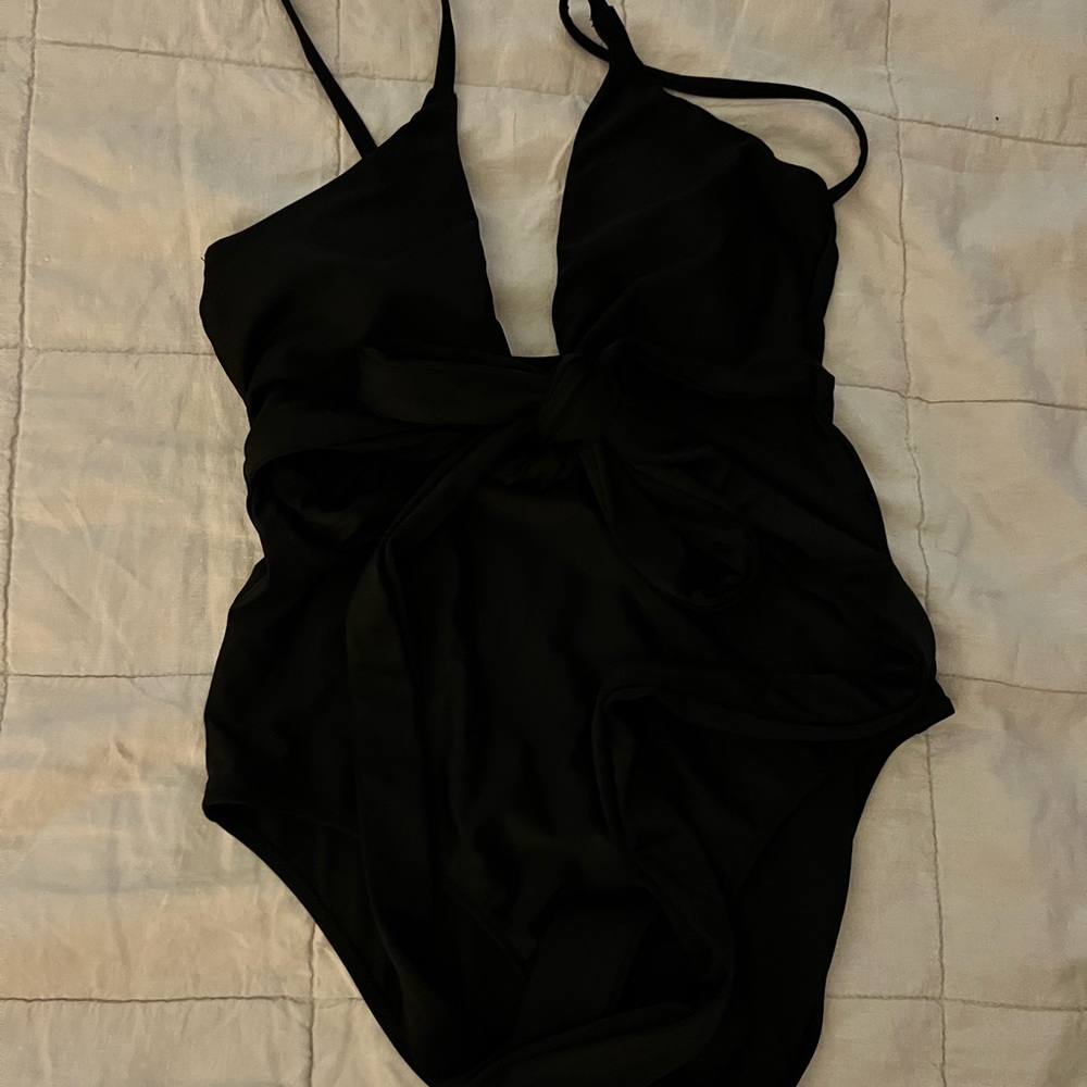 Aerie one piece wrap bathing suit